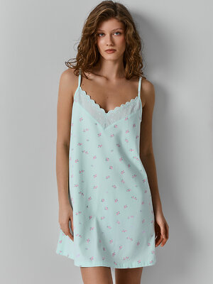 MARK FORMELLE Сорочка 584103 152496 цветы на мятном