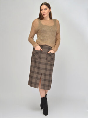 VISERDI Юбка 584106 10160-ккл 9461055 коричневый