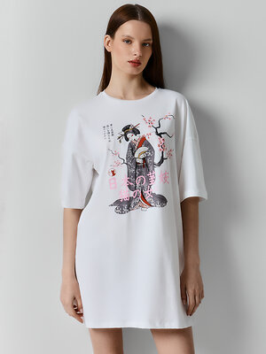 MARK FORMELLE Туника 584210 512079 белый +печать