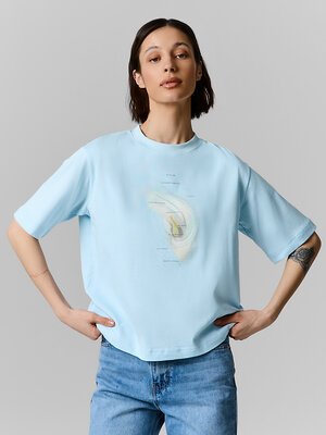 MARK FORMELLE Футболка 584235 112862 кристалл +печать