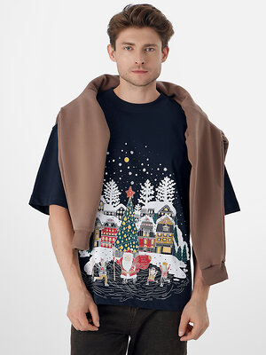 MARK FORMELLE Футболка 584263 111892 неви +печать