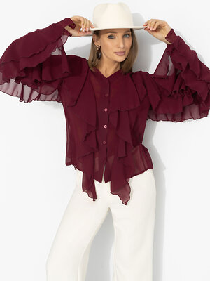 CHARUTTI Блуза 584339 12698 Бордовый