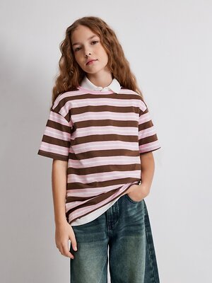 Acoola Футболка 584447 20240510053 бордовая полоска