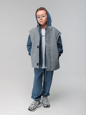 Bodo Жилет 584511 14-89MU синий джинсовый