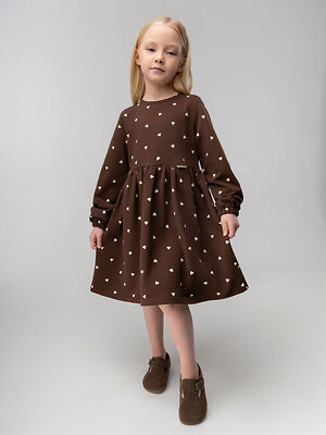 Bodo Платье 584544 18-167MD коричневый (экрю)