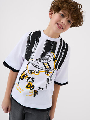 PLAYTODAY Фуфайка 584554 12611303 белый,черный