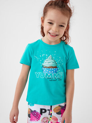 PLAYTODAY Фуфайка 584565 12622270 бирюзовый