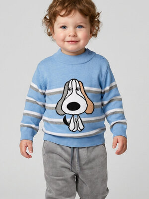 PLAYTODAY Свитер 584738 12613059 белый,голубой,серый