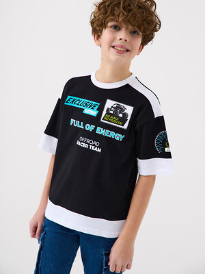 PLAYTODAY Фуфайка 584864 12611149 белый,черный