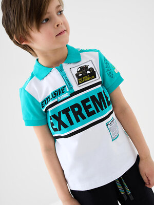 PLAYTODAY Джемпер 584875 12612250 белый,бирюзовый