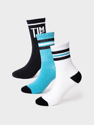 PLAYTODAY Носки 584998 12611107 черный,белый,бирюзовый