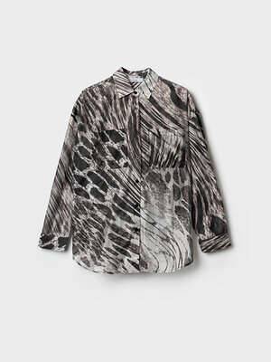 PLAYTODAY Рубашка 585127 12666204 бежевый,темно-серый,серый