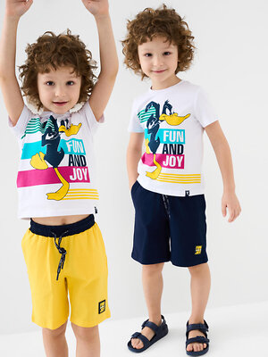 PLAYTODAY Шорты 585408 12612119 тёмно-синий,жёлтый