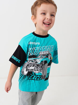 PLAYTODAY Фуфайка 585409 12612224 черный,бирюзовый