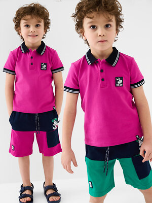 PLAYTODAY Шорты 585495 12612118 тёмно-синий,зеленый,малиновый