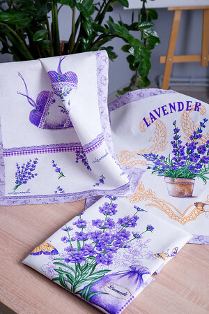 Натали Полотенце 585694 Набор полотенец Сиреневая дымка купон белый