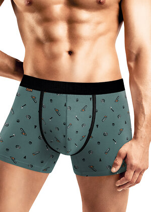 CLEVER Трусы 585794 MSH560423 т.зелёный/чёрный