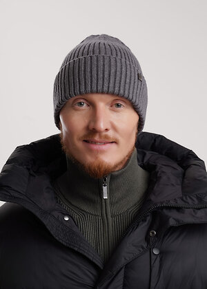 CLEVER Шапка 585837 464615вн меланж серый