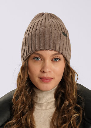 CLEVER Шапка 585856 554324ха св.коричневый