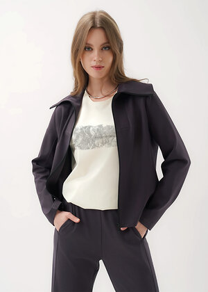 CLEVER Куртка 585899 267125/198сд т.серый