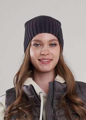 CLEVER Шапка 585912 564656вн т.серый