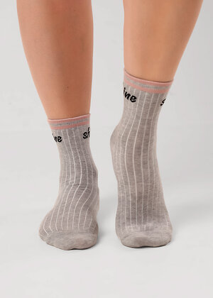 CLEVER Носки 586052 С1603 20-22,22 меланж серый