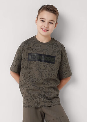 CLEVER Футболка 586091 865756/12кдн_п т.хаки/чёрный