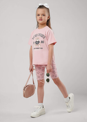 CLEVER Бриджи 586189 905512гн св.розовый/чёрный