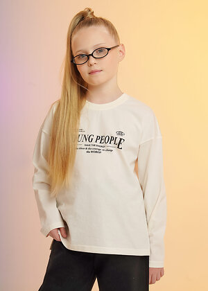 CLEVER Фуфайка 586211 867357/13кд_п молочный