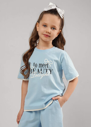 CLEVER Футболка 586217 867355/13кд_п голубой