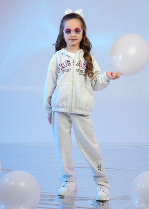 CLEVER Брюки 586226 867349/13ап_п меланж св.серый