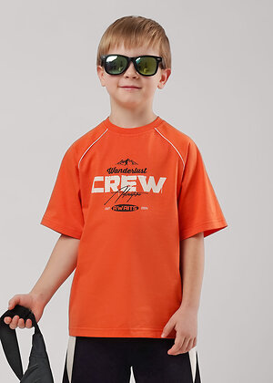 CLEVER Футболка 586229 867324/12кд_п т.оранжевый