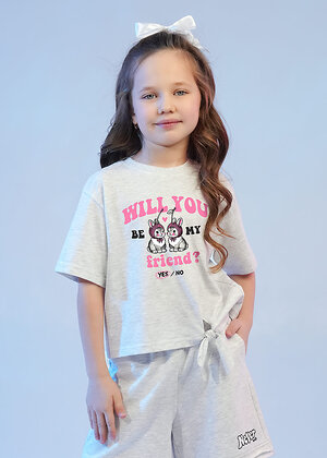 CLEVER Футболка 586236 867354/13кдп_п меланж св.серый