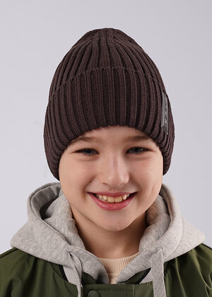 CLEVER Шапка 586248 563467ха т.коричневый