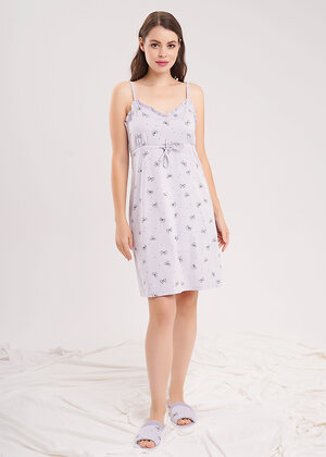 CLEVER Сорочка 586269 LS15-1207 св.фиолетовый/т.серый