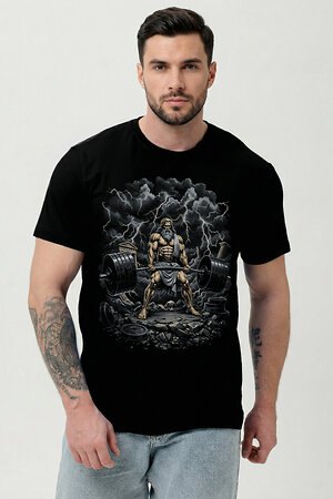 Натали Футболка 586355 8596 черная+Олимп