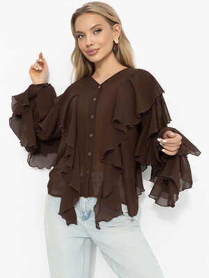 CHARUTTI Блуза 586438 12699 Коричневый