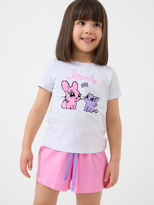 PLAYTODAY Пижама 586510 12622325 белый,розовый