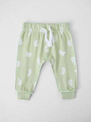 MARK FORMELLE Ползунки 586763 85118-1-2 зайки на бежевом +зайчата на св.зеленом