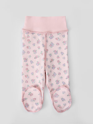 MARK FORMELLE Ползунки 586765 85117-1-3 котики с цветами на молочном +мята +цветочки на розовом