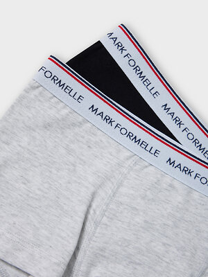 MARK FORMELLE Трусы 586800 413354-2 серый меланж+черный