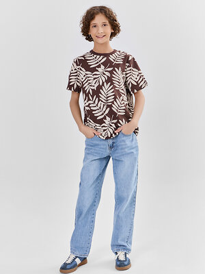 MARK FORMELLE Футболка 586875 113397 листья на шоколадном