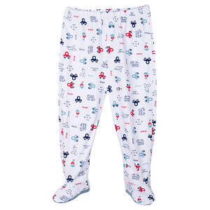 Bonito Ползунки 586945 OR266P белый машинки