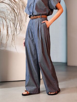 VILATTE Брюки 587375 D24.298 серо-синий