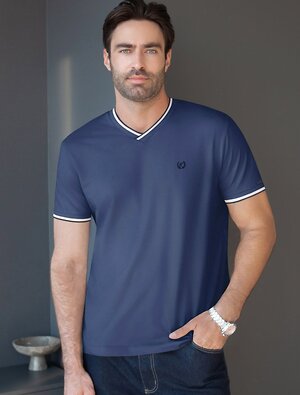 VILATTE Футболка 587416 U49.056 св.синий