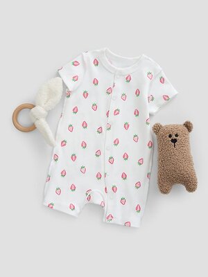 MARK FORMELLE Полукомбинезон 587650 13021-1 клубничка на белом