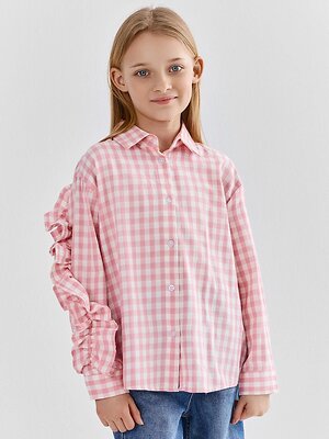 MARK FORMELLE Рубашка 587652 127997 розовая клетка