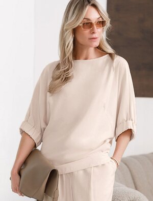 VILATTE Блузка 587884 D29.359 кокосово-молочный