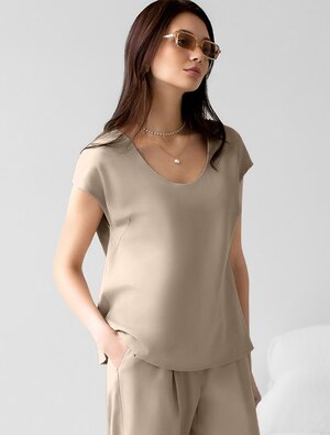 VILATTE Блузка 587889 D29.360 светло-бежевый