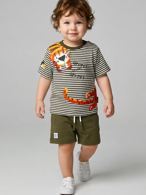 PLAYTODAY Комплект 587982 12613040 белый,темно-зеленый,светло-зеленый